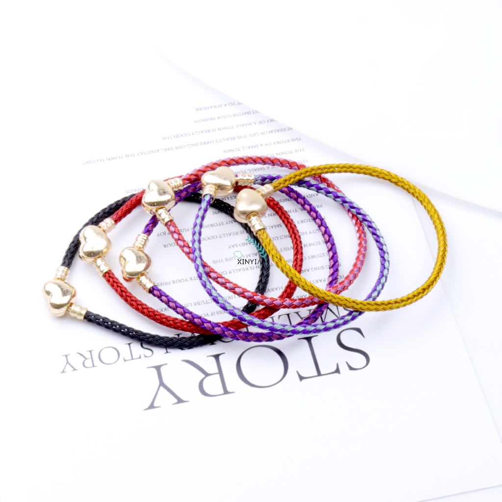 Korea Fashion Tali Kawat Gelang Wanita Aksesoris Gelang 6 Warna