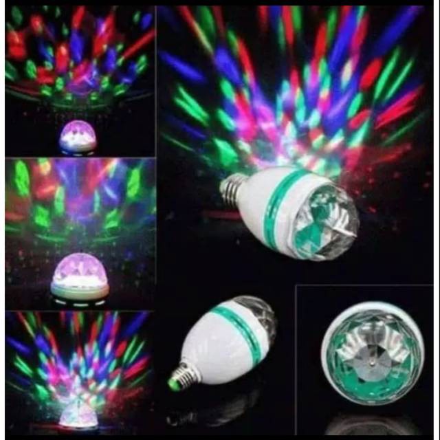 Lampu Bohlam Disco Mitsuyama Ms-300 Cahaya Warna Warni - Lampu Disco