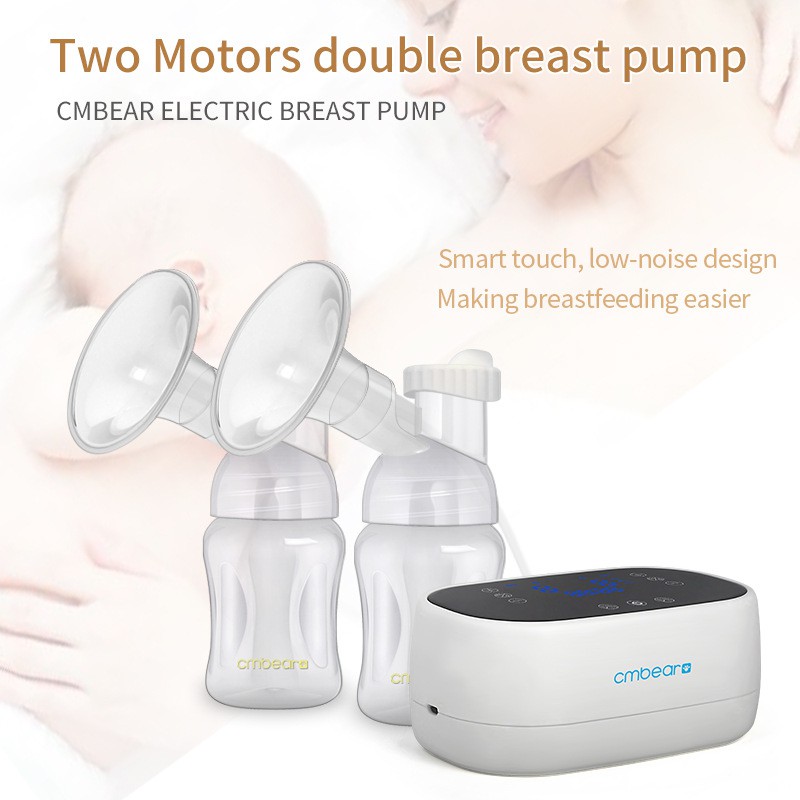 [ Two Motors ] Cmbear Pompa ASI Elektrik Ganda /Double Electric Breast Pump Rechargeable