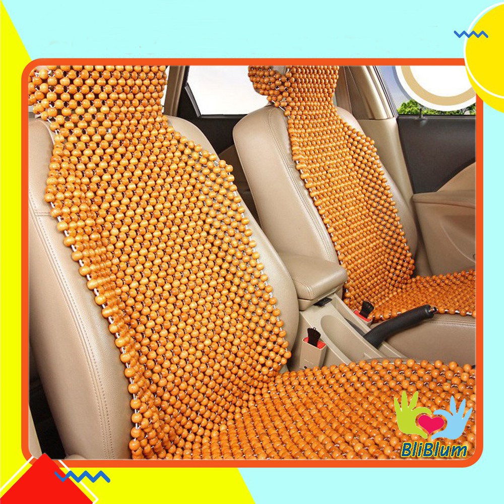 SANDARAN COVER JOK MOBIL ANTI REMATIK CAR WOODEN CUSHION