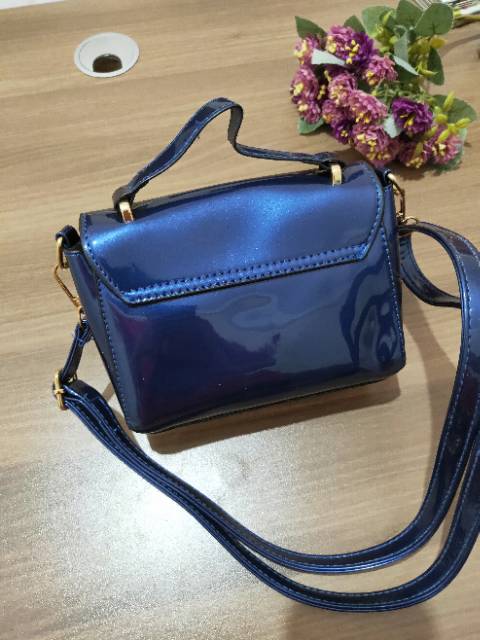 (COD) tas selempang wanita kecil slingbag pu import murah