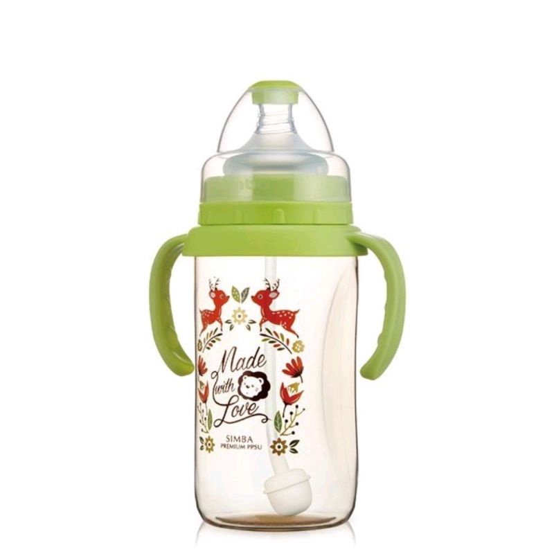 Simba Dorothy Premium PPSU Wide Neck Feeding Bottle With Handle 270 ml