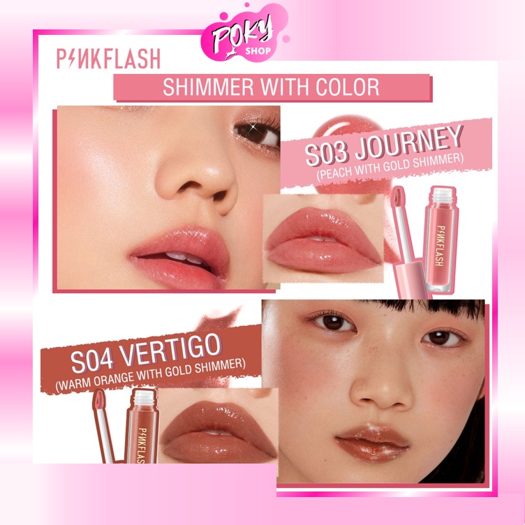 POKY - PINKFLASH L02 Lasting Glossy LipGloss