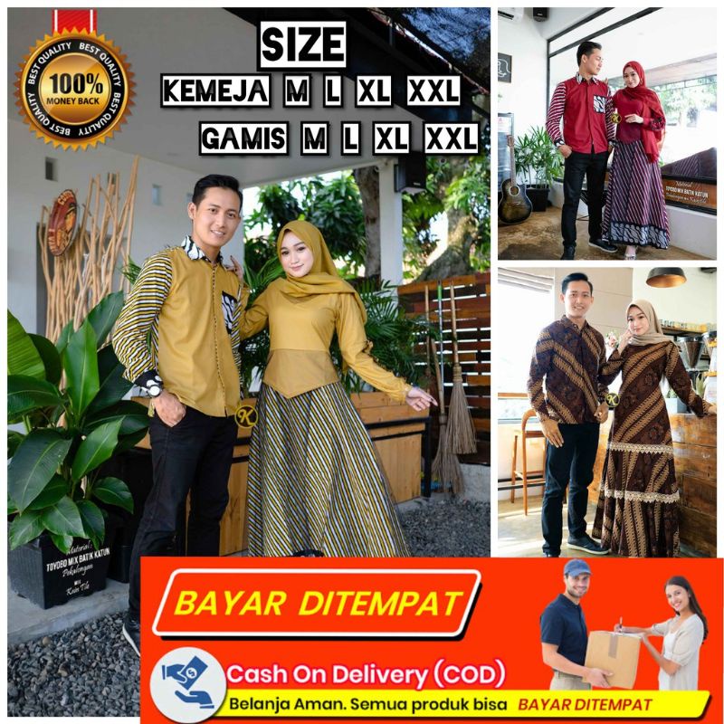 BAJU BATIK COUPLE TERBARU GAMIS BATIK GAUN TUNANGAN