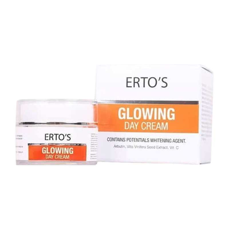 ERTOS Glowing Series Day Cream Krim Siang Pencerah Erto's Original BPOM Wajah Bersinar Cerah