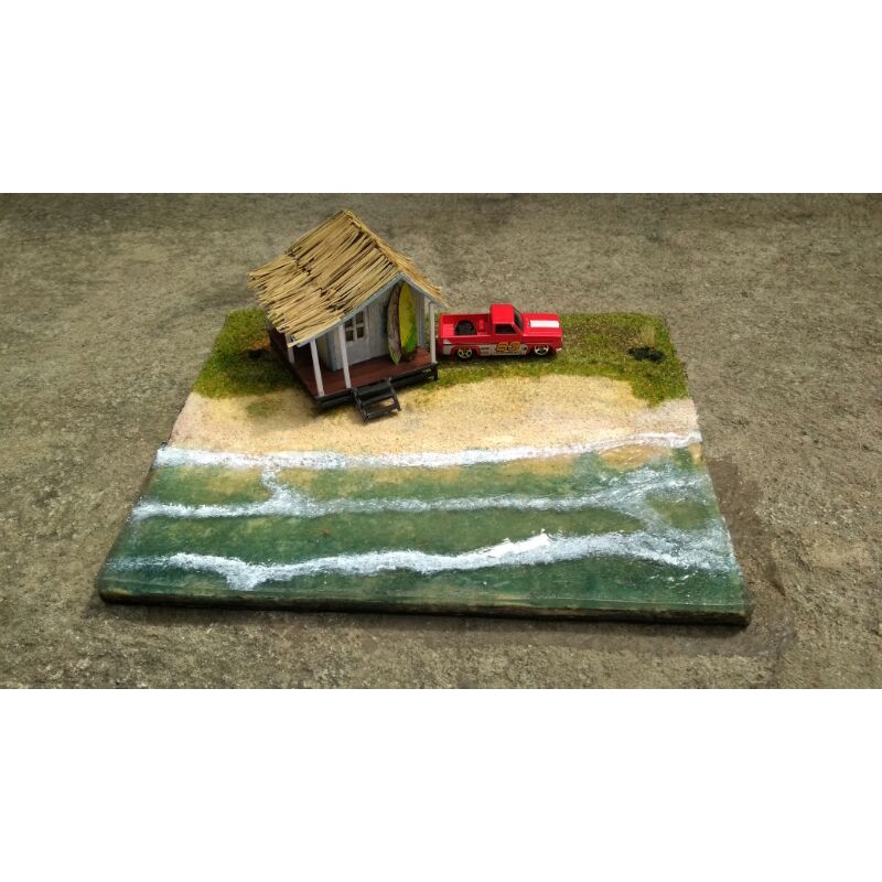 Diorama Diecast Hotwheels Pantai C