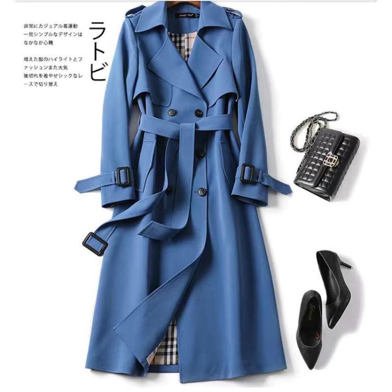 IMPORT LULA WOMAN TRENCH COAT WINTER SPRING OUTFIT JAKET WANITA MUSIM SEMI / DINGIN KOREAN STYLE