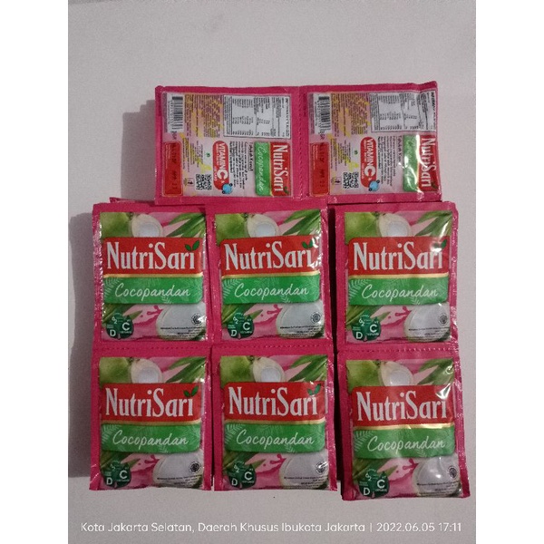 

Nutrisari Cocopandan 1 renceng isi10