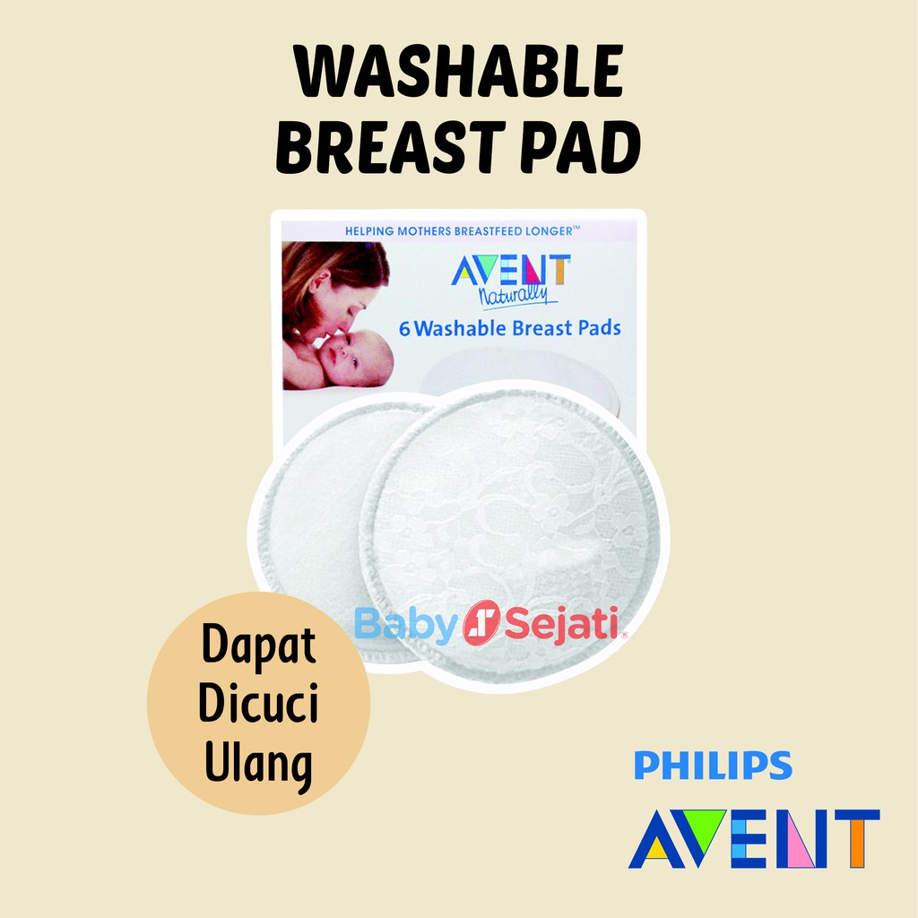 Avent Breastpads Washable 6pcs