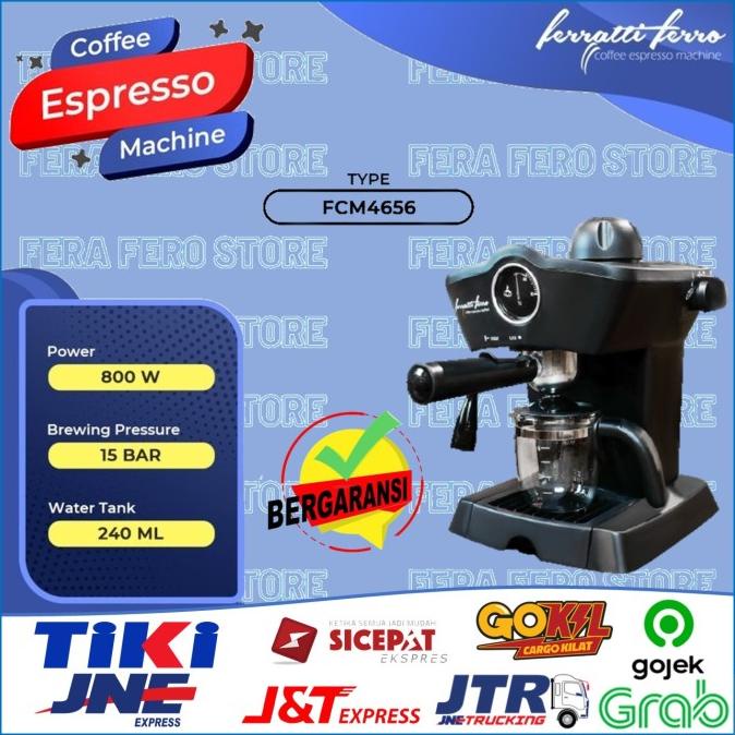 Mesin Kopi Espresso Ferrati Ferro Fcm4656 Fcm-4656 3Qza123M5D