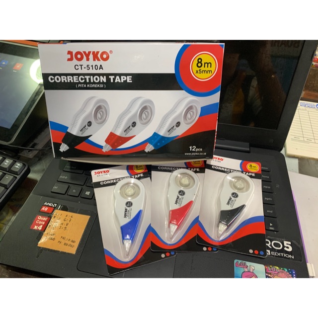 

TIPPEX KERTAS CORRECTION TAPE JOYKO CY-510A 8Meter