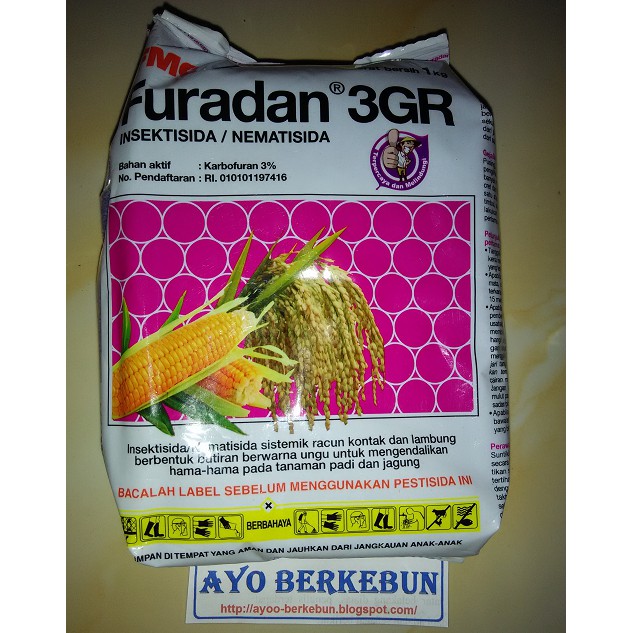 Insektisida Furadan 1 kg / Pembasmi hama furadan / Pestisida furadan / nematisida furadan 3 GR