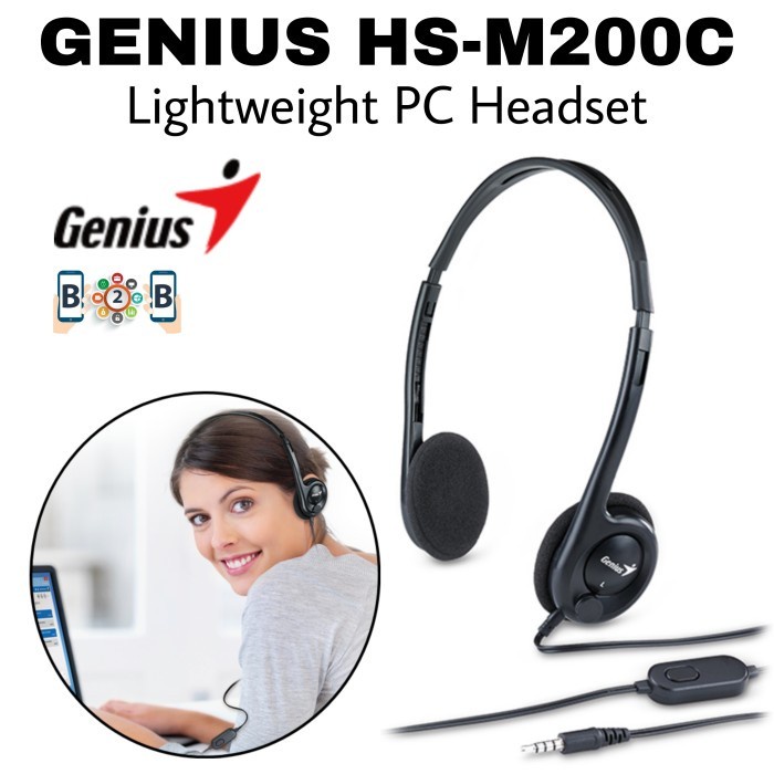 GENIUS HEADSET HEADPHONE HS-M200C HS M200C M 200C