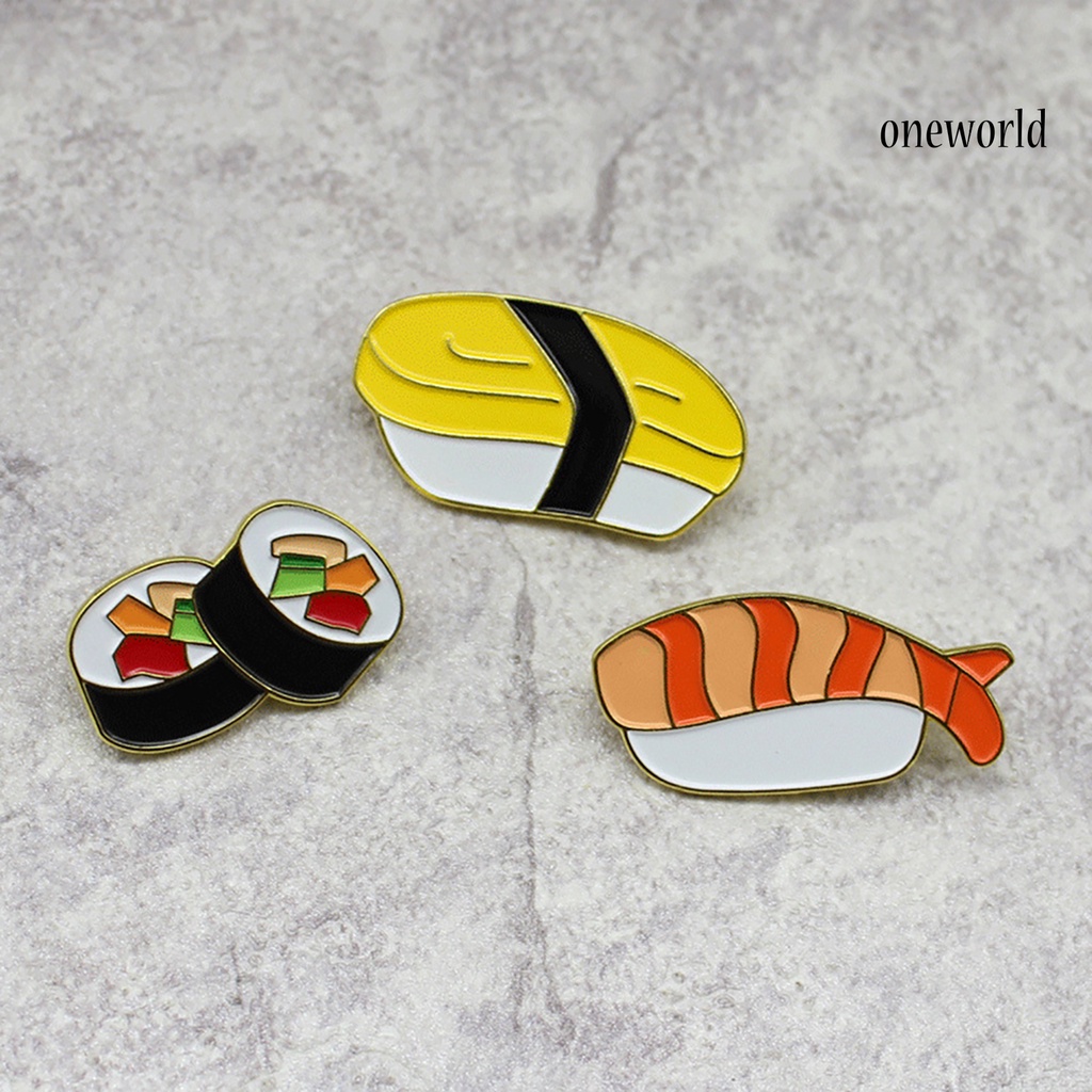 Bros Pin Enamel Bentuk Sushi Makanan Jepang Untuk Dekorasi Topi Jeans