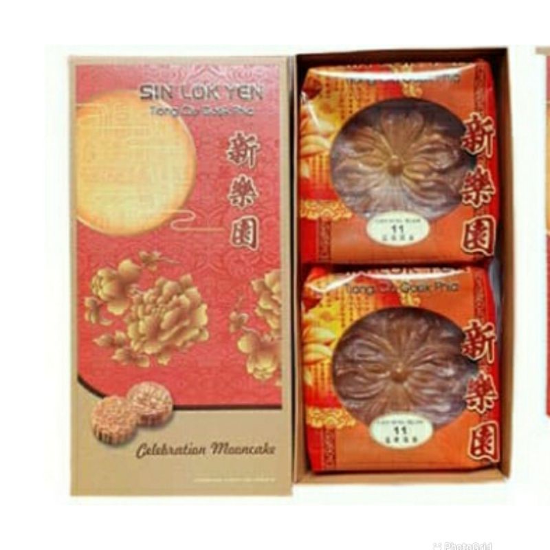 

Mooncake Sin Lok Yen TauYung Kacang Hijau-Mooncake Isi 2pcs