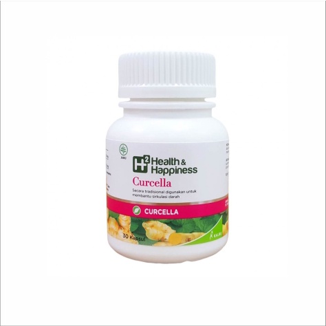 H2 HEALTH &amp; HAPPINESS CURCELLA ISI 30 CAPS - PEMBENTUK KOLAGEN