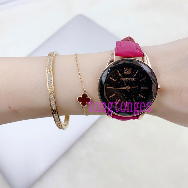 ✅[COD] JAM TANGAN WANITA KULIT MURAH KACA IMPORT READY STOCK