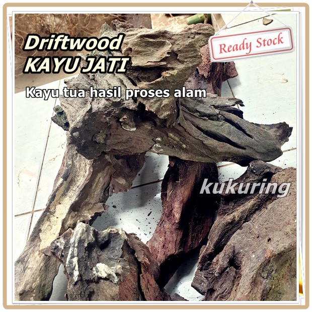 Driftwood - Kayu Tua Di Bentuk Alam - Hiasan Aquarium Aquascape Paludarium kandang hewan dll