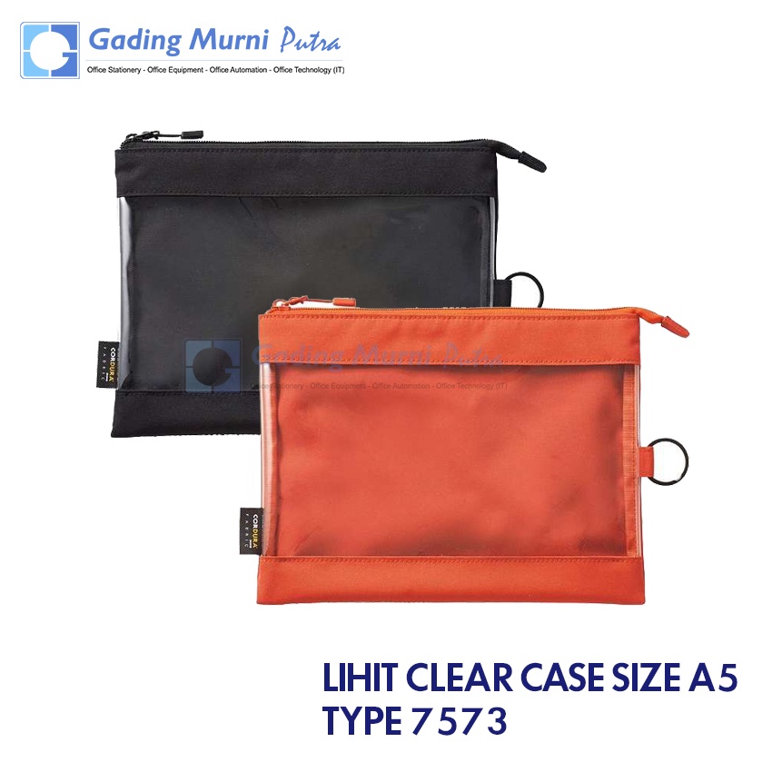 

LIHIT CLEAR CASE / ZIPPER BAG SIZE A5 TYPE 7573