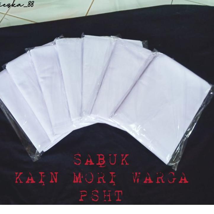 Stok terbatas.. SABUK MORI WARGA PSHT PRIMISIMA | Sabuk Duplikat warga psht | sabuk kain mori psht
