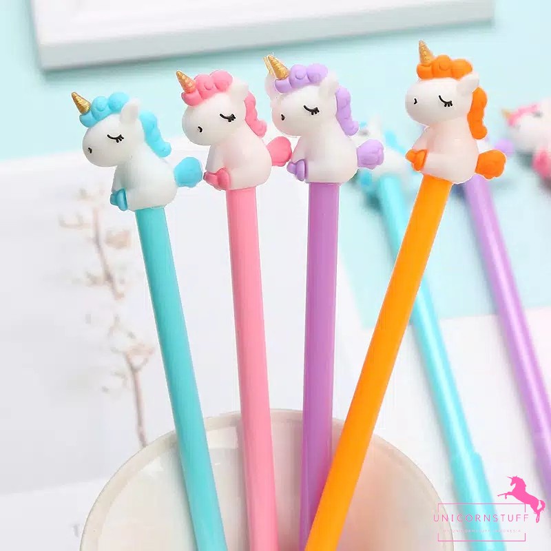 Bolpoin Unicorn Pulpen Karakter Pena Anak Sekolah Cewek Perempuan Stationery Alat tulis