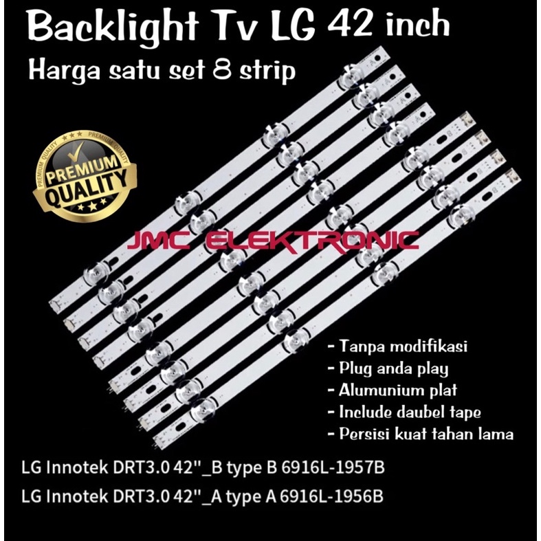 BACKLIGHT TV LED LG 42 INC 42LB550A 42LF550A 42LB561T 42LB563D 42LX340C 42LB582T 42LB 42LF 550A LAMP