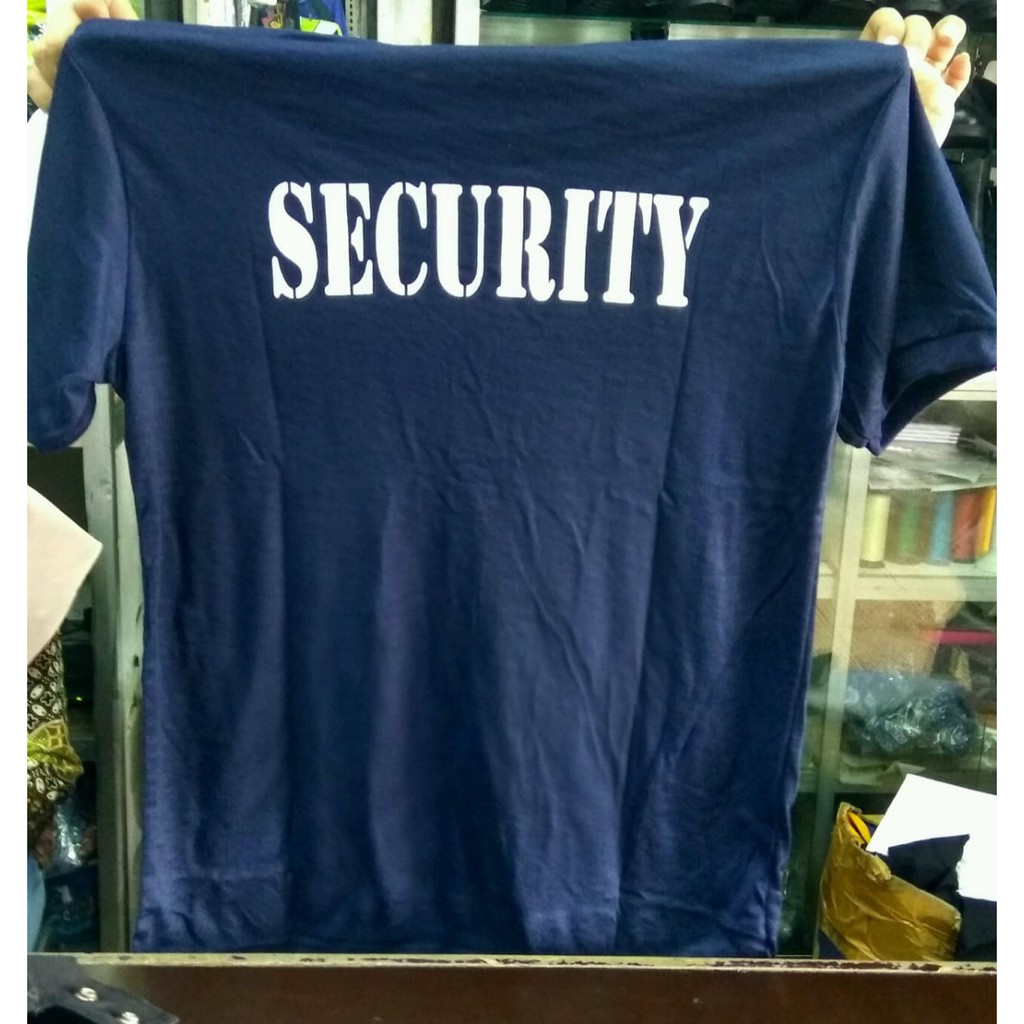 BP Baju Kaos Security /Satpam Lengan Pendek Kombinasi