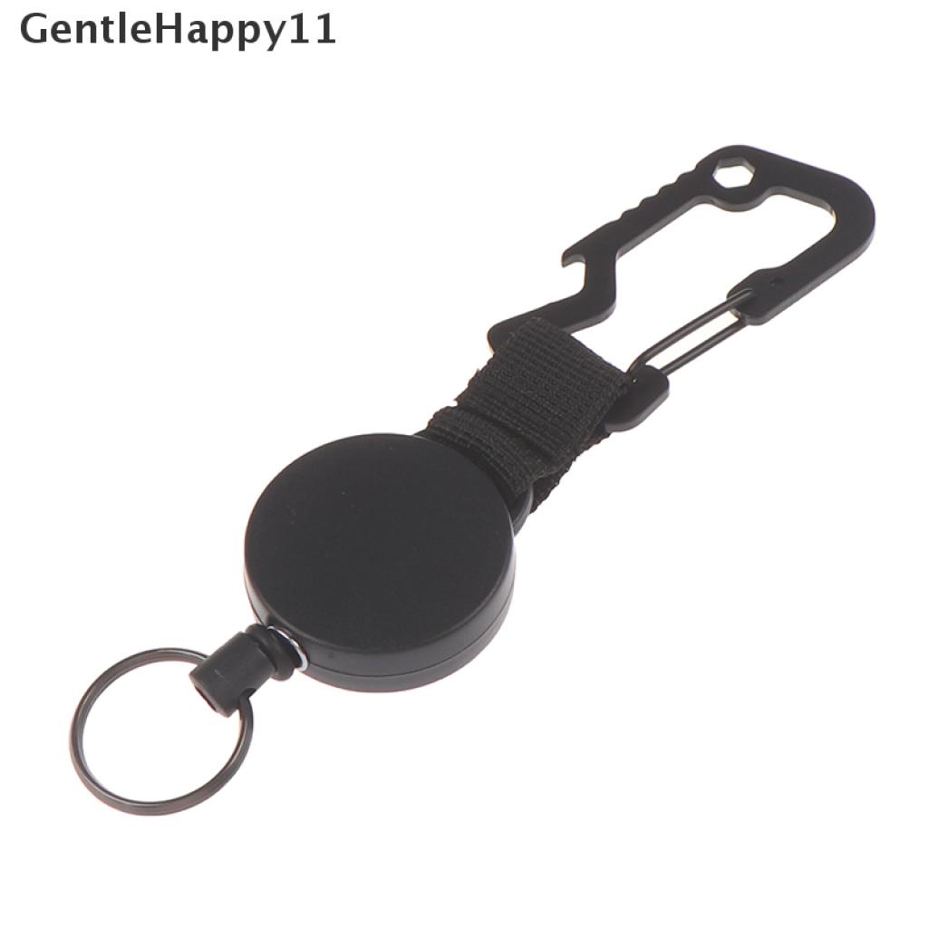 Gentlehappy Retractable Keychain Heavy Duty Badge Holder Reel Dengan Klip Carabiner Multitool