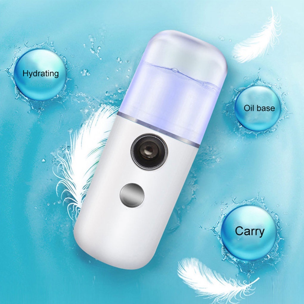 Nano spray bisa di cas usb portable mist spray Mini Nano Sprayer Mist Face Hydrating Handheld Portable Water Spray Humidification humidifier spray bottle Face Moisturizing Sprayer USB Rechargeable Air Humidifier Portable Handheld Water Atomizer 30ml huite