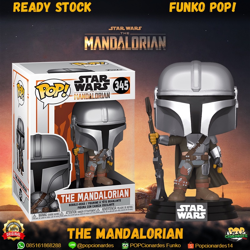 Jual Funko POP! Star Wars The Mandalorian - The Mandalorian New Pose ...