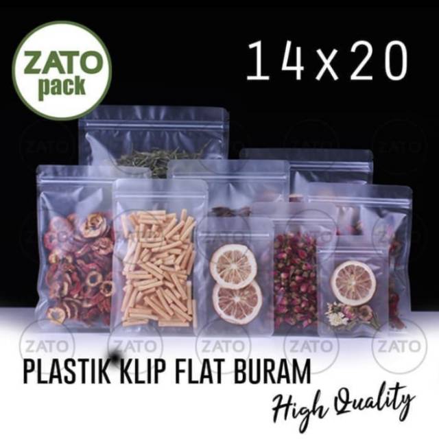

14x20 Plastik Klip Buram FLAT - Packaging Kemasan