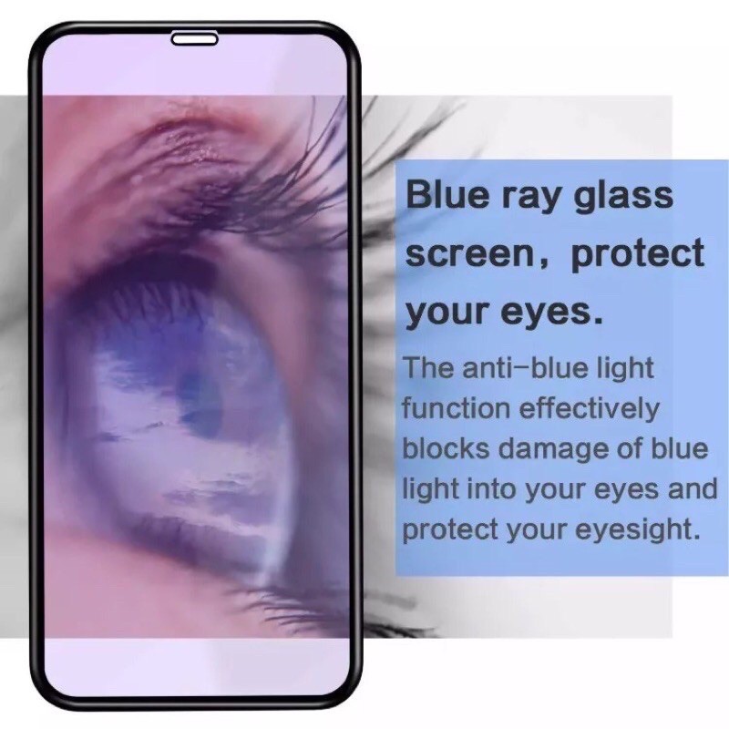 VIVO V5/V7/Y20/S1/S1 PRO/Z1 PRO TEMPERED GLASS ANTI BLUELIGHT ANTI RADIASI 10D FULL COVER