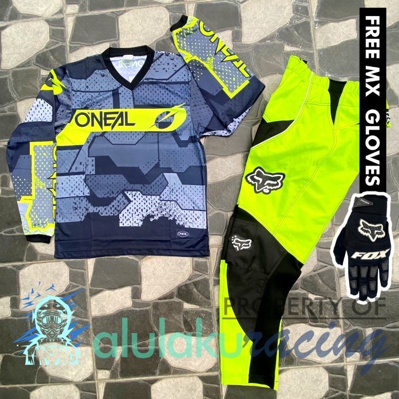 Jersey &amp; Celana MX Trail Motocross - Paket Bundling ONCT1104-F41