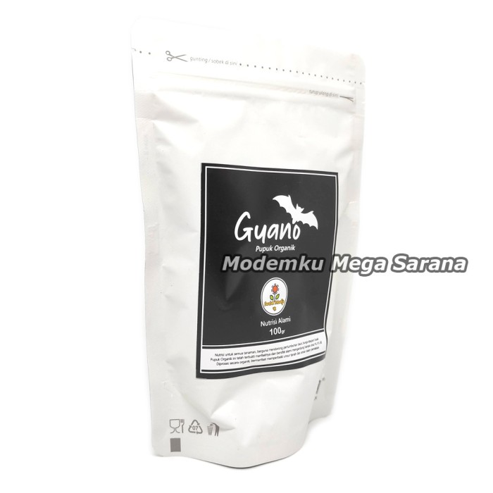 Pupuk Guano Kelelawar Organik - 100 gram Kering