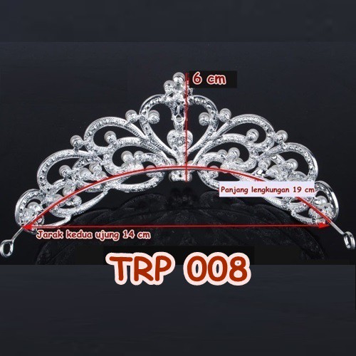 [BISA COD] BRIDESMAID TIARA WEDDING PESTA AKSESORIS PENGANTIN WANITA TRP008