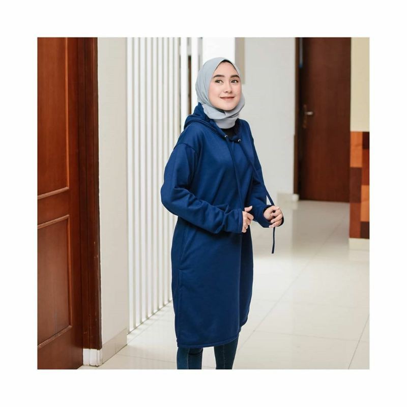 RAHMI LONG || BLAZER HOODIE MUSLIMAH || HOODIE LONG #RL