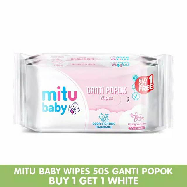 Mitu Wipes 50s Bogof /Tisu Basah Bayi/Wipes Mitu