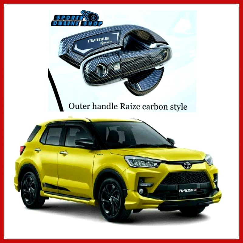 Handle Cover Pintu + Outer Raize Warna Carbon