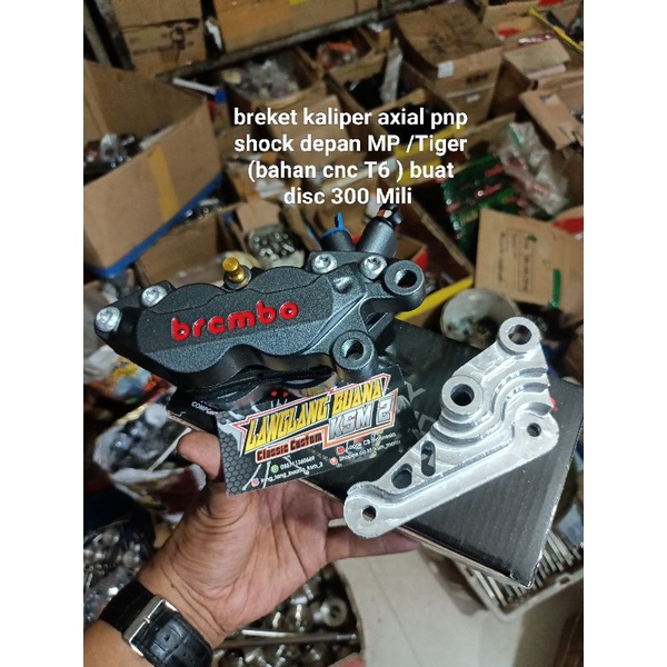 BREKET KALIPER BREMBO AXIAL BREKET KALIPER BREMBO AXIAL PNP SEHOCK DEPAN TIGER FULL CNC