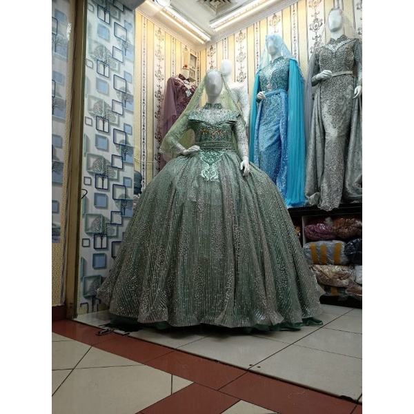 gown pengantin barby