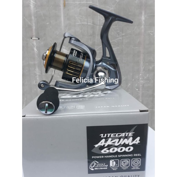Fishing Reel Ril Rill Rel Rell Katrol Kerekan Spinning Pancing Uticate Akuma 1000 2000 3000 6000 Pow