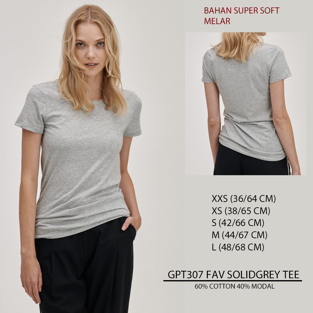Atasan Kaos WanIta Lengan pendek (GPT307 GRAPHIC TEE)-2
