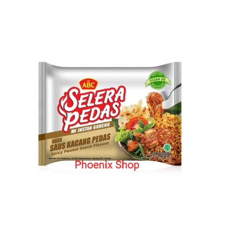 ABC SELERA PEDAS RASA SAUS KACANG PEDAS MI INSTAN MIE