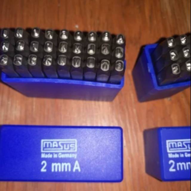 

MASUS Germany Huruf Ketok dan Angka Ketok 2 Mm Stamp Punch Letter A - Z and Figure 0 - 9 Set