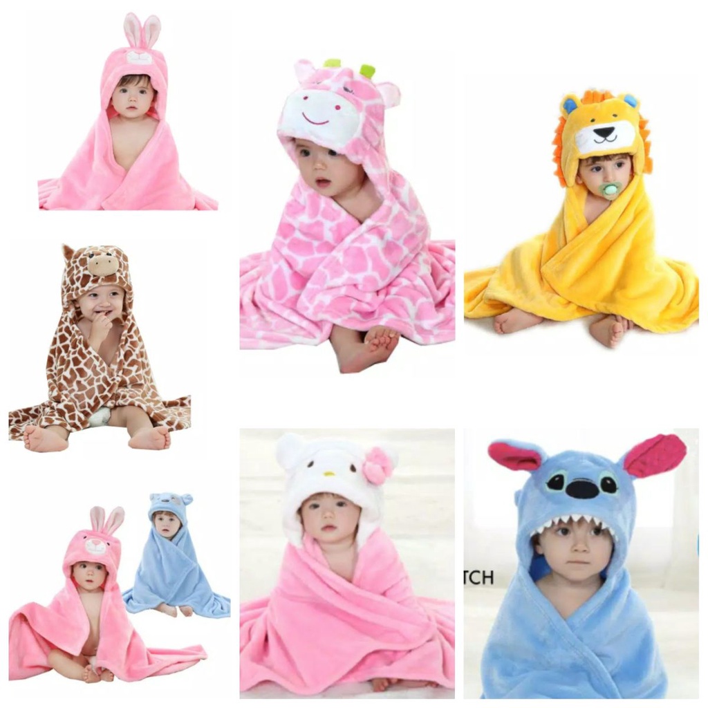 Selimut bayi Topi Boneka / Selimut Topi Karakter / Selimut Topi Karakter / Selimut Animal Topi / Sel