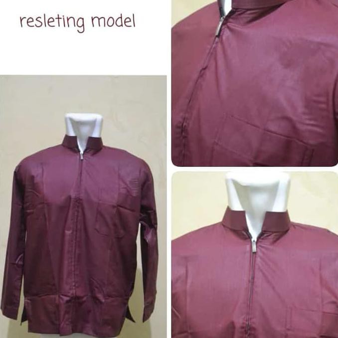 BAJU KOKO DAAR INAT / BAJU KOKO RESLETING / BAJU KOKO KATUN - COKELAT MUDA, M PROMO