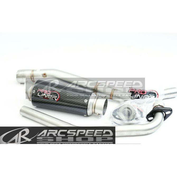 Knalpot Proliner Carbon All New R15 V3  Fullsystem (Short)