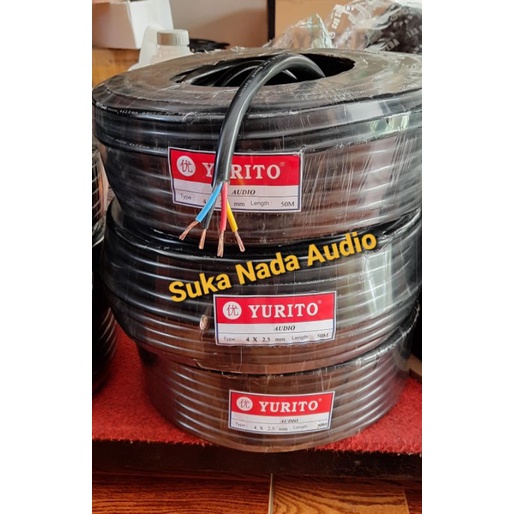 JUAL ECERAN KABEL SPEAKER 4X2.5MM YURITO 25m