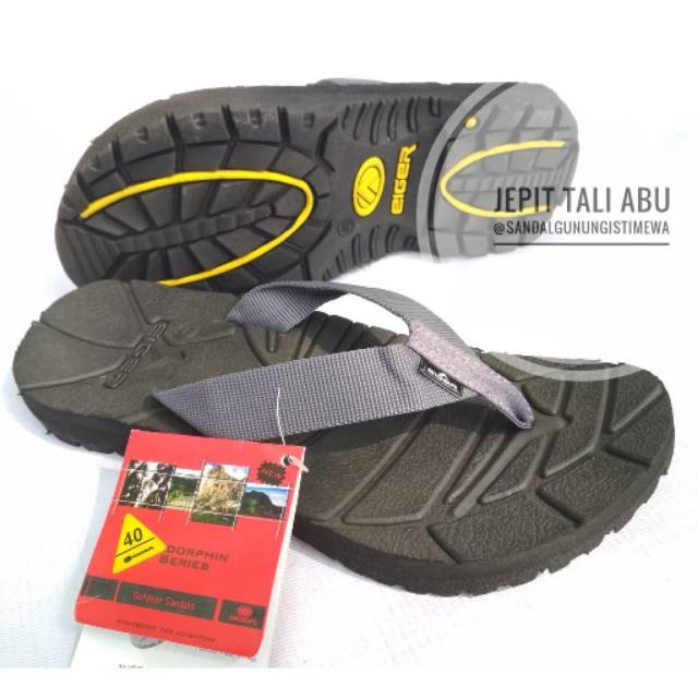 SANDAL PRIA | SANDAL GUNUNG | JEPIT TALI ABU