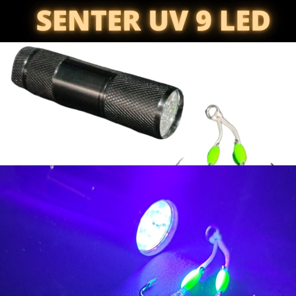SENTER UV assist hook custom rod metal jig JIGGING 9 LED